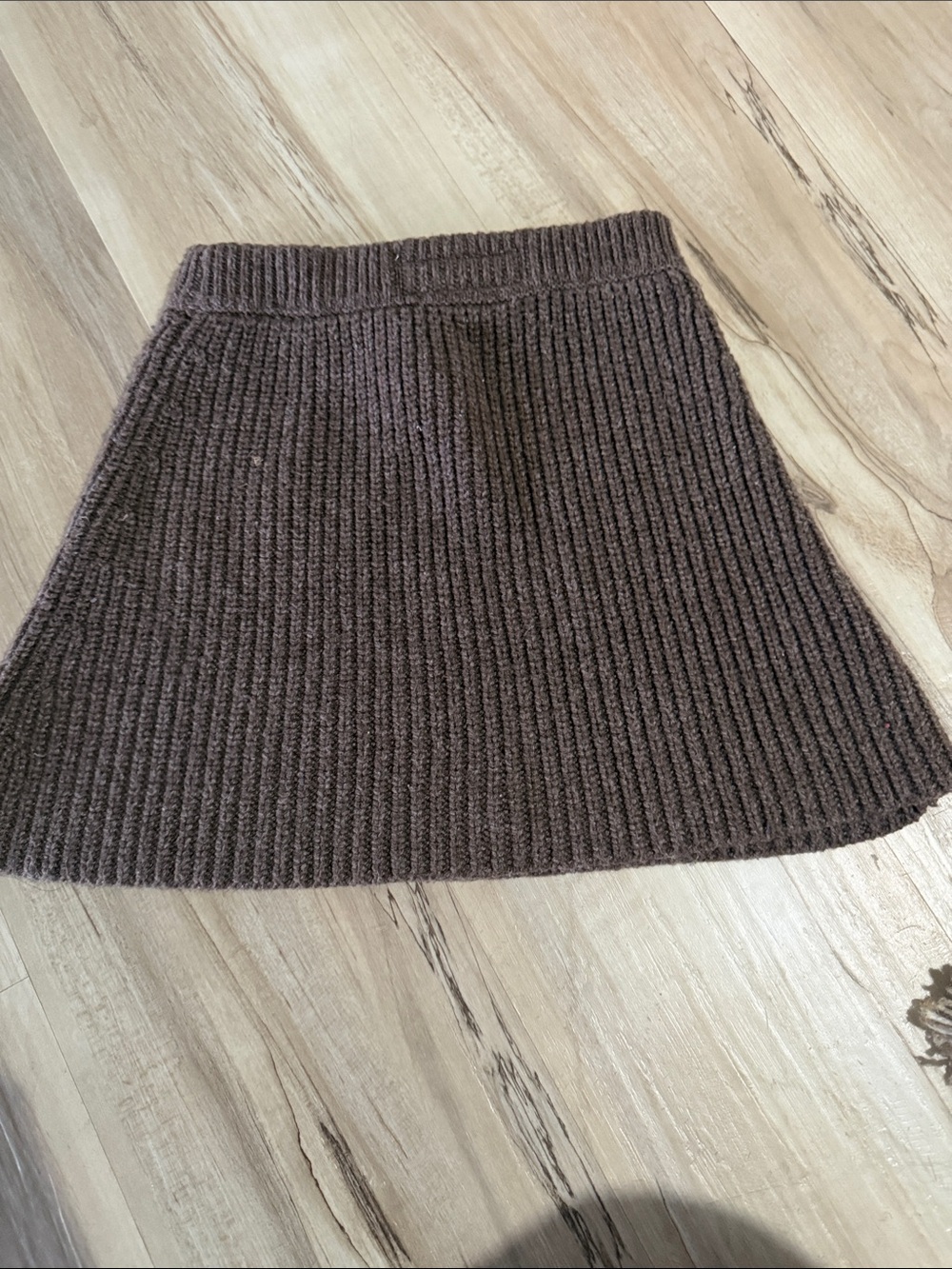 Zara Ribbed Knit Brown Girls' Skirt
